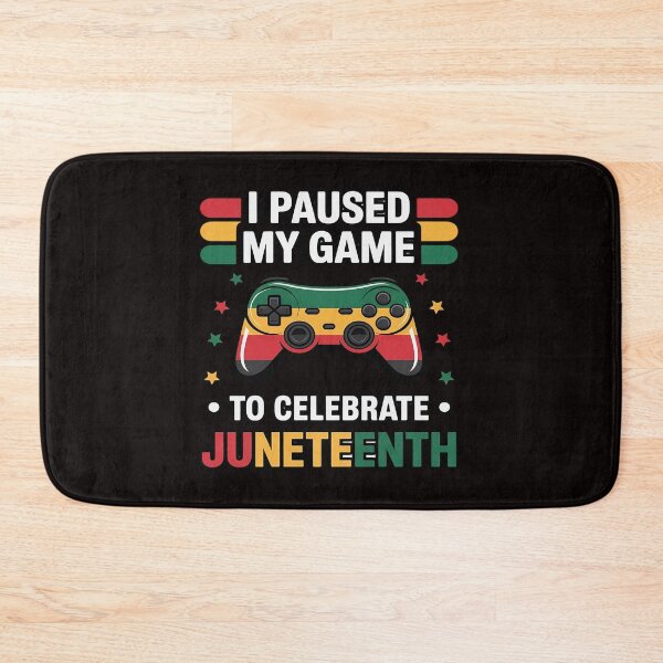 Item preview, Juneteenth Gamer Paused My Video Game June 19th Black Pride designed and sold by cherylbartlett.