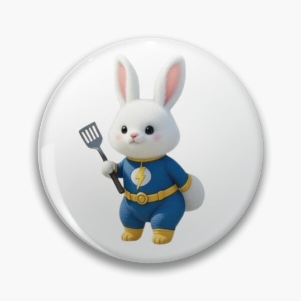 Item preview, Electric Rabbit Hero | Adorable Kitchen Superhero designed and sold by LuminaLoom Legacy.