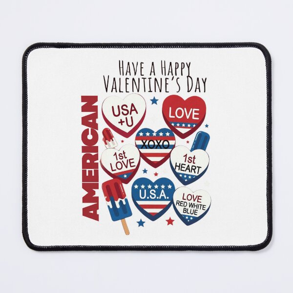 Item preview, USA Love Candy Hearts – Valentine’s Day Patriotic Shirt designed and sold by DevilsFashion.