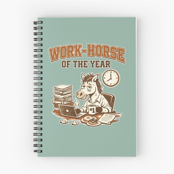 Item preview, Funny Office Gift T-Shirt - WORK-HORSE of the YEAR - Soft Print Ready Tee designed and sold by GigiVisual.