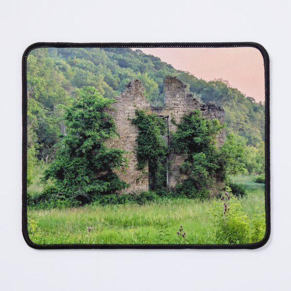 Item preview, Overgrown ruins on a Misty Evening designed and sold by Martha Sherman.