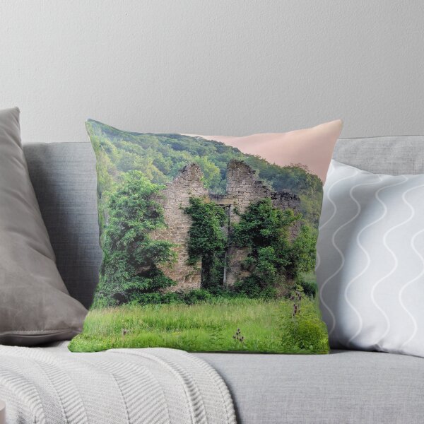 Item preview, Overgrown ruins on a Misty Evening designed and sold by Martha Sherman.