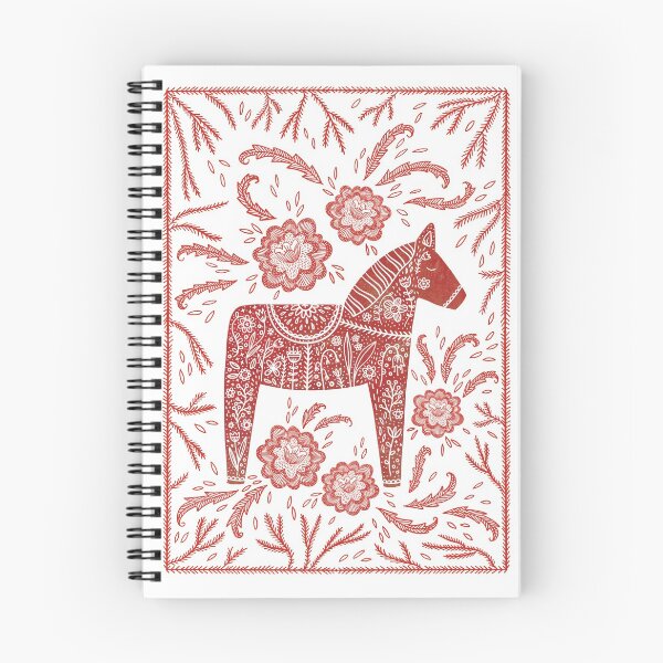 Item preview, Swedish Dala Horse Folk Art designed and sold by squirrell.
