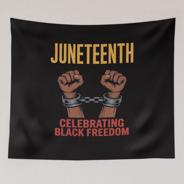 Item preview, Juneteenth celebrating black freedom 1865 flag designed and sold by DarioRosales.