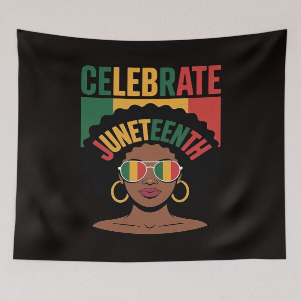 Item preview, Juneteenth Celebrate 1865 Afro Melanin Woman 2 designed and sold by cherylbartlett.
