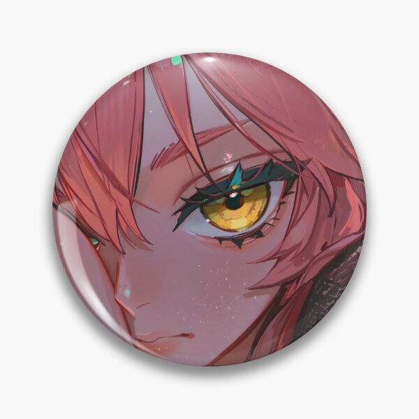 Item preview, Pink Hair Anime Girl Golden Eyes designed and sold by HERRSCHER AGGA STUDIO.