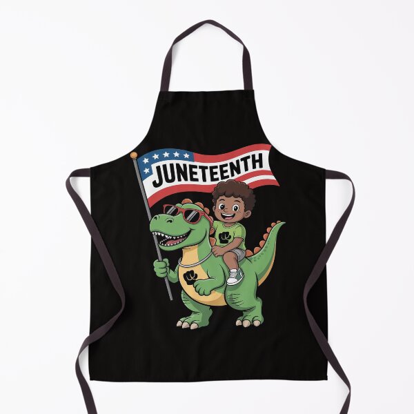 Item preview, Juneteenth Black King Riding T Rex Dino Boys Kids Flag designed and sold by DarioRosales.