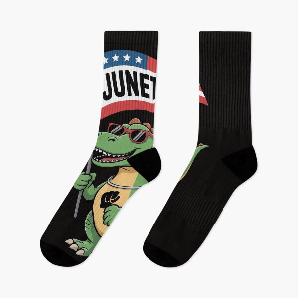Item preview, Juneteenth Black King Riding T Rex Dino Boys Kids Flag designed and sold by DarioRosales.