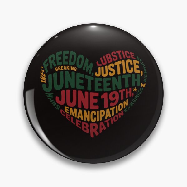 Item preview, Juneteenth Black History Heart Freedom African American designed and sold by cherylbartlett.