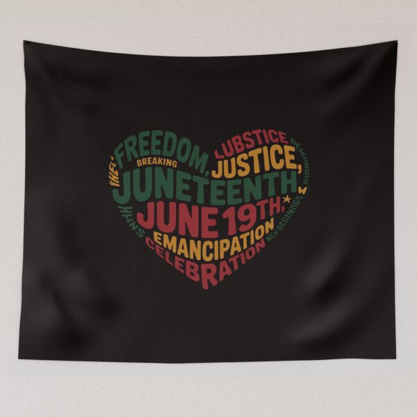 Item preview, Juneteenth Black History Heart Freedom African American designed and sold by cherylbartlett.