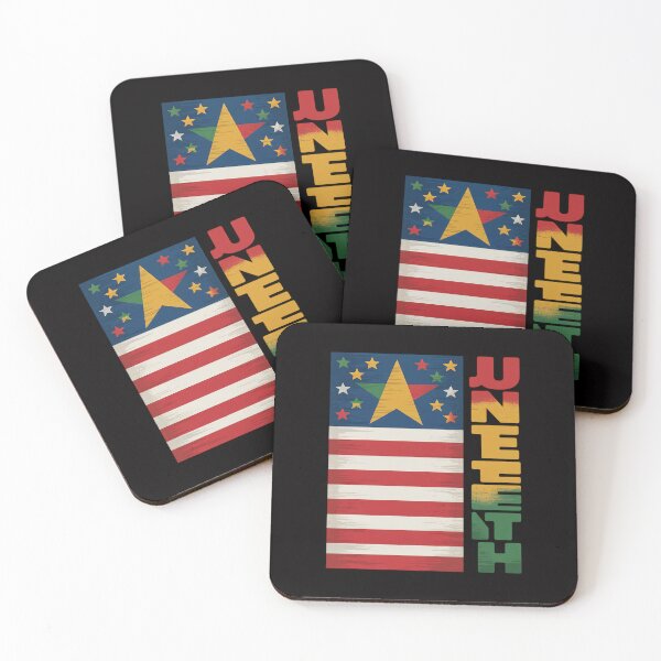 Item preview, Juneteenth American Flag Emancipation Melanin Black designed and sold by gerardostokes.