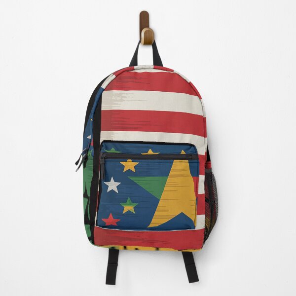 Item preview, Juneteenth American Flag Emancipation Melanin Black designed and sold by gerardostokes.