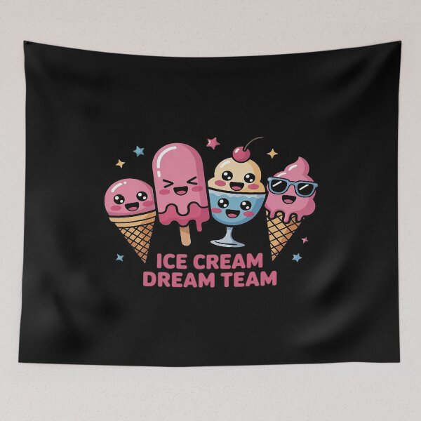 Item preview, Ice Cream Dream Team – Cute Kawaii Summer designed and sold by joedavila.