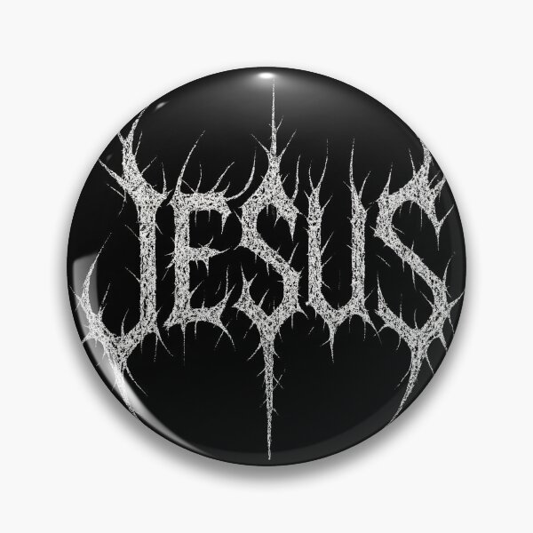 Item preview, Jesus Metal Logo – Extreme Black Metal Christian Typography designed and sold by Mortisigil.
