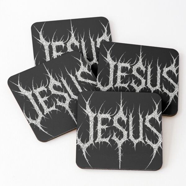 Item preview, Jesus Metal Logo – Extreme Black Metal Christian Typography designed and sold by Mortisigil.