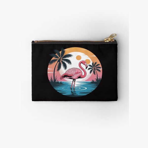 Item preview, flamingo summer palms bird tropical designed and sold by gerardostokes.