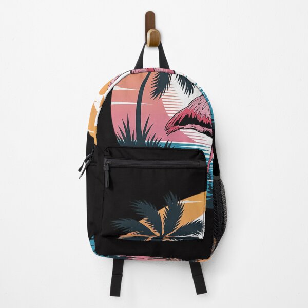 Item preview, flamingo summer palms bird tropical designed and sold by gerardostokes.