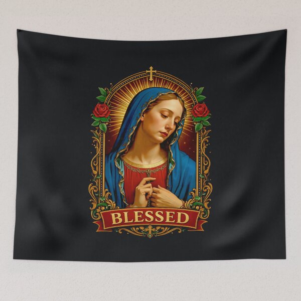 Item preview, Blessed Radiance — Marian Icon Frame designed and sold by Sanctum Icons.