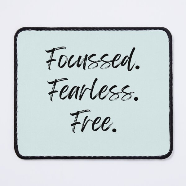 Item preview, Focussed Fearless Free | Motivational Empowerment Quote | Inspirational Saying designed and sold by Doart76.