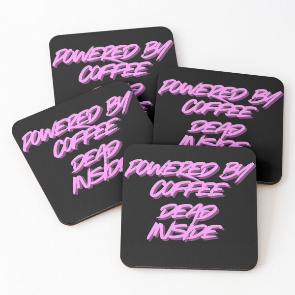Item preview, Powered by Coffee Dead Inside – Sarcastic Burnout Humor Shirt designed and sold by ChameraDesign.