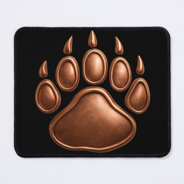 Item preview, Copper Metal Bear Gay Pride Bear Paw Print designed and sold by TackyTime.