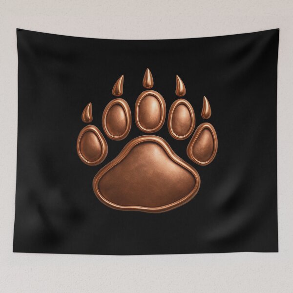 Item preview, Copper Metal Bear Gay Pride Bear Paw Print  designed and sold by TackyTime.