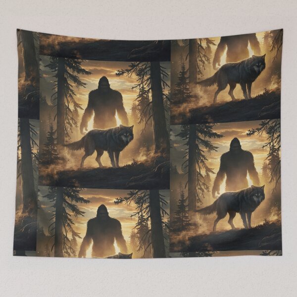 Item preview, Bigfoot wolf designed and sold by Squatchitis.