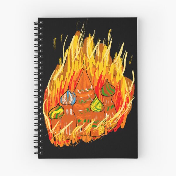 Aperçu de l'œuvre Peinture primitive du Kremlin en feu créée et vendue par creativevandal.