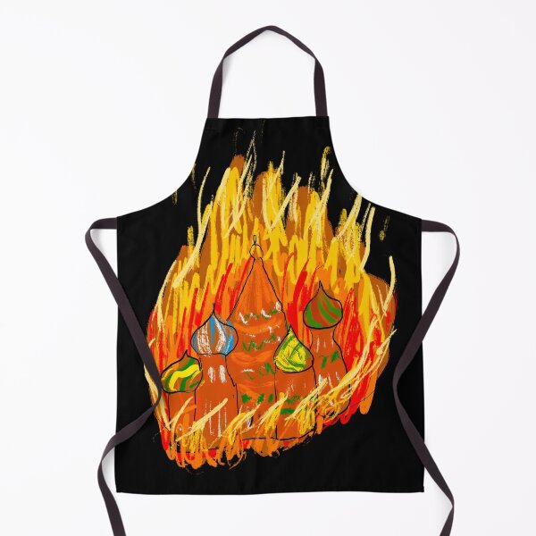 Item preview, Burning kremlin primitive painting designed and sold by creativevandal.