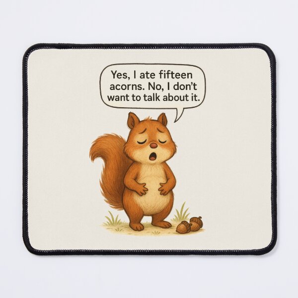 Item preview, Acorn Regret Squirrel – Playful Squirrel Illustration for Kids designed and sold by FunscapeHQ.