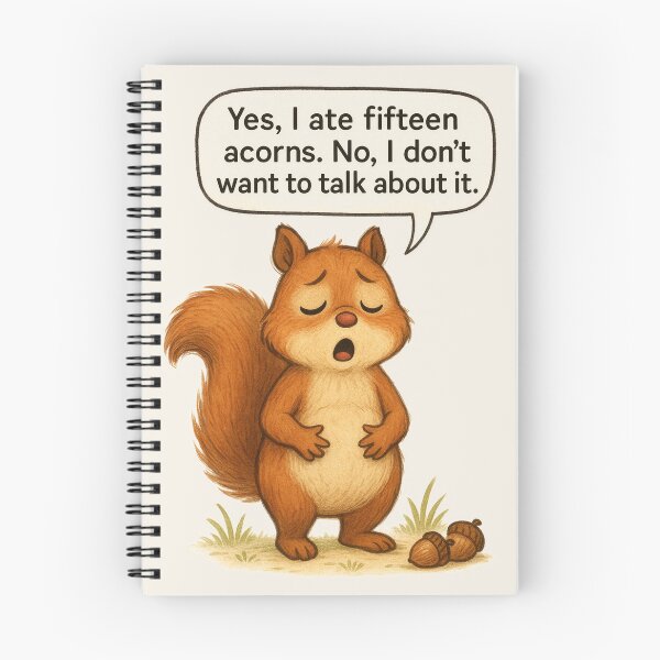 Item preview, Acorn Regret Squirrel – Playful Squirrel Illustration for Kids designed and sold by FunscapeHQ.