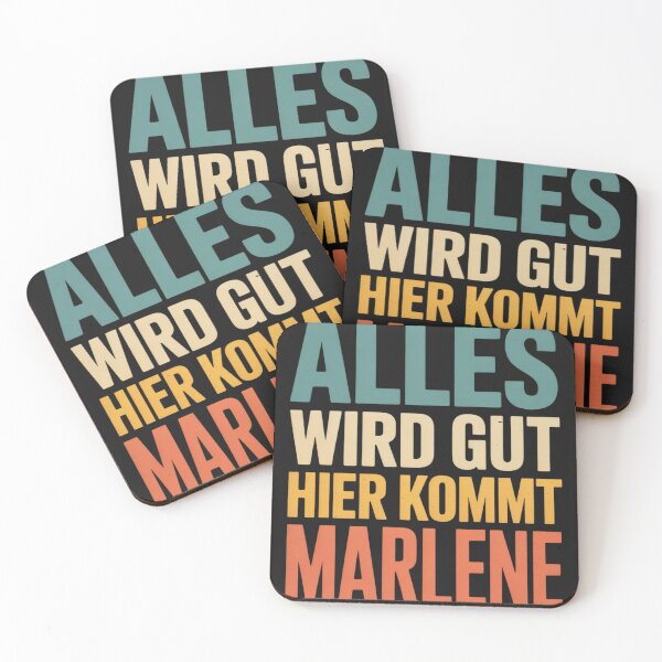 Item preview, Alles Wird Gut Hier kommt Marlene Retro Vintage First Name designed and sold by tkhrbika.