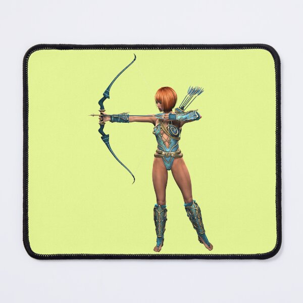Item preview, Fantasy Female Archer Warrior Illustration – Elf Huntress with Bow & Arrows | RPG Game Character Art designed and sold by Fashion Empire.