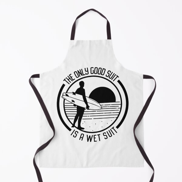 Item preview, Funny Wetsuit Sticker – Surfing Humor Quote “The Only Good Suit Is a Wetsuit” designed and sold by Snow N Surf Rider Society.