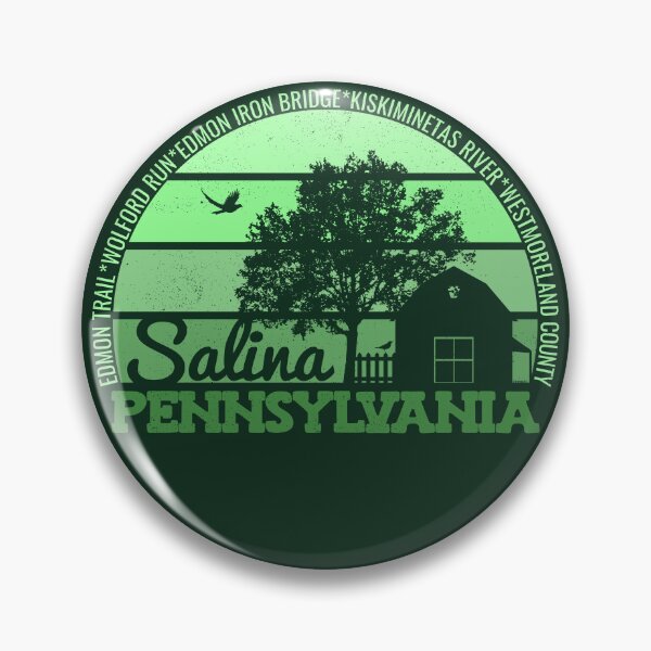 Item preview, Salina Pennsylvania Sunset Retro Vintage Local Pride Logo designed and sold by CRHPOD20.