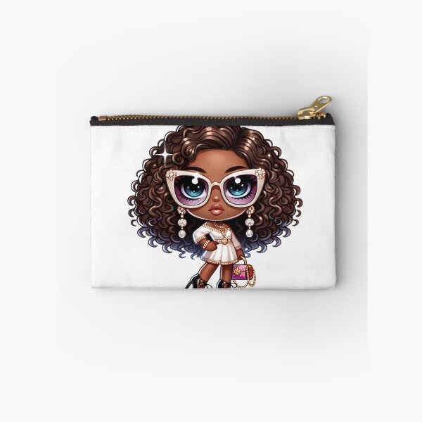 Item preview, Cute Chibi Black Girl Elegant Fashion Doll designed and sold by Lulunza.