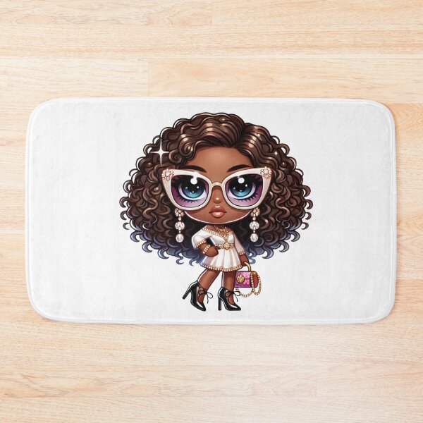 Item preview, Cute Chibi Black Girl Elegant Fashion Doll designed and sold by Lulunza.