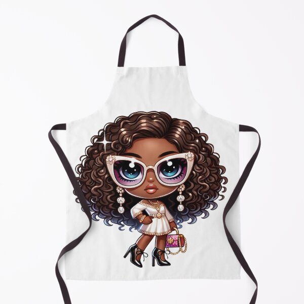 Item preview, Cute Chibi Black Girl Elegant Fashion Doll designed and sold by Lulunza.