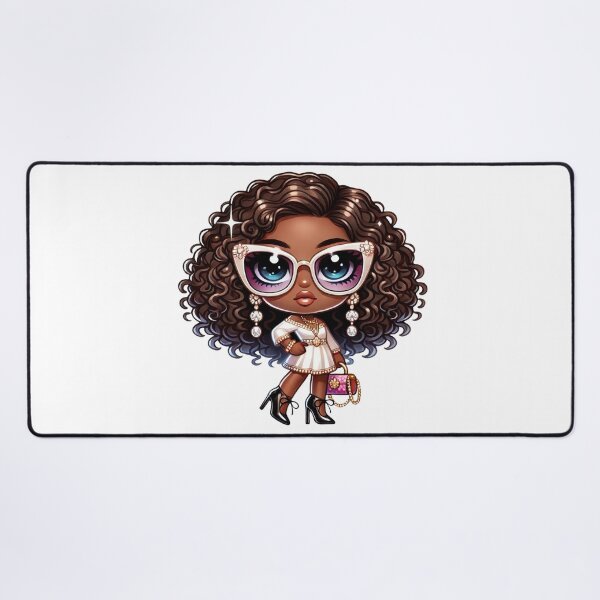 Item preview, Cute Chibi Black Girl Elegant Fashion Doll designed and sold by Lulunza.