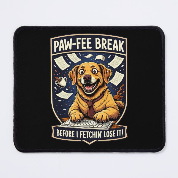 Item preview, Funny Golden Retriever Coffee Break Office Humor T-Shirt | Stressed Dog Gift designed and sold by Pulse & Paws | Pop Culture Tees and Stickers.
