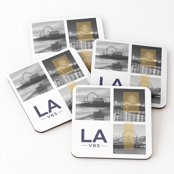 Item preview, Santa Monica Pier California Aesthetic - LA VBS B&W Photo Collage designed and sold by LA VBS.