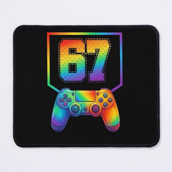 Item preview, Rainbow Gamer 67 Six Seven Controller Design designed and sold by LashondaGreen89.