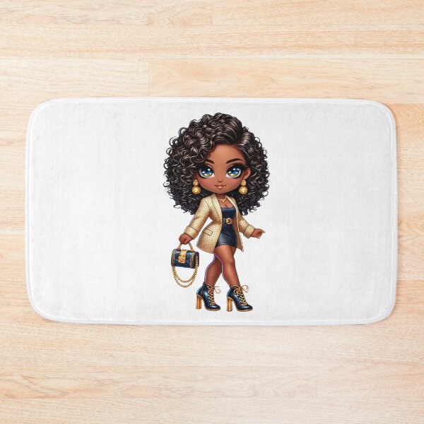Item preview, Stylish Melanin Chibi Girl Gold Outfit designed and sold by Lulunza.