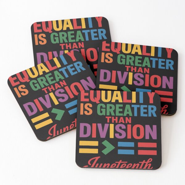 Item preview, Juneteenth 1865 Equality is Greater Than Division Math designed and sold by jewellmeyers.