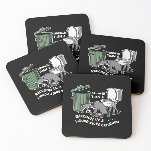 Item preview, Drunk Raccoon in A Liquor Store Bathroom designed and sold by rossvictoria.