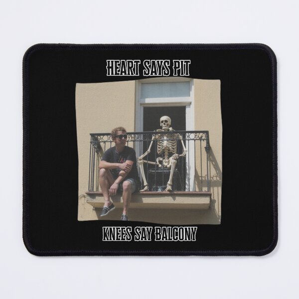 Item preview, Heart Says Pit, Knees Say Balcony – Funny Concert Quote for Metal & Rock Music Fans designed and sold by 9morethan9®.