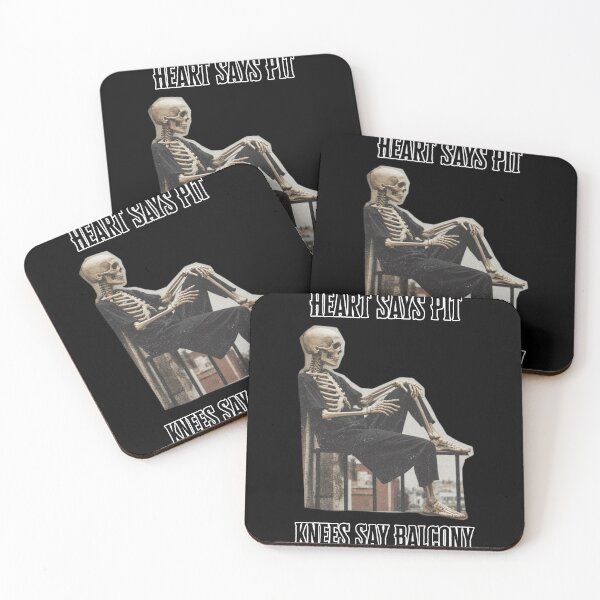 Item preview, Heart Says Pit, Knees Say Balcony – Funny Concert Quote for Metal & Rock Music Fans designed and sold by 9morethan9®.