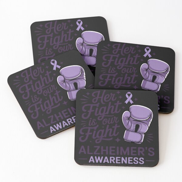 Item preview, Alzheimer's Awareness Her Fight Is Our Fight boxing glove designed and sold by tkhrbika.