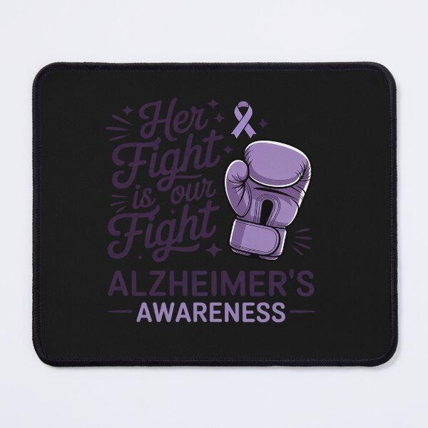 Item preview, Alzheimer's Awareness Her Fight Is Our Fight boxing glove designed and sold by tkhrbika.
