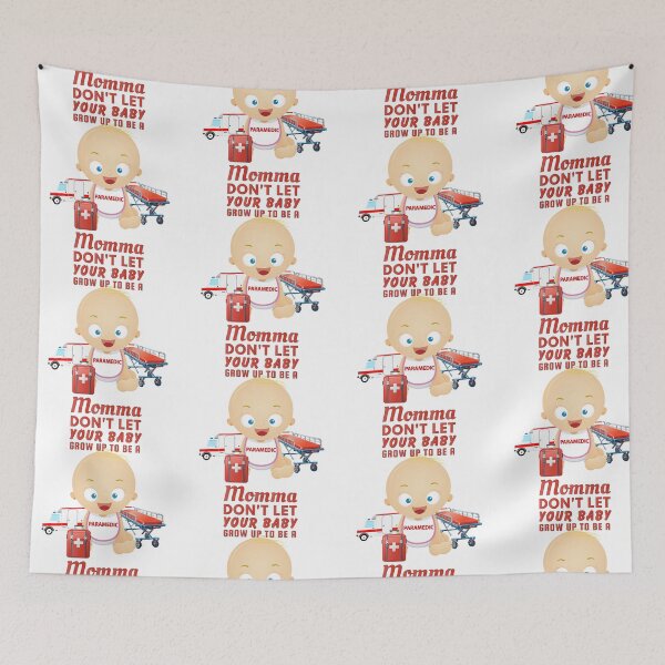 Item preview, Momma Don’t Let Your Baby Grow Up to Be a Paramedic – Funny EMS Gift designed and sold by SnarkSharks.